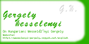 gergely wesselenyi business card